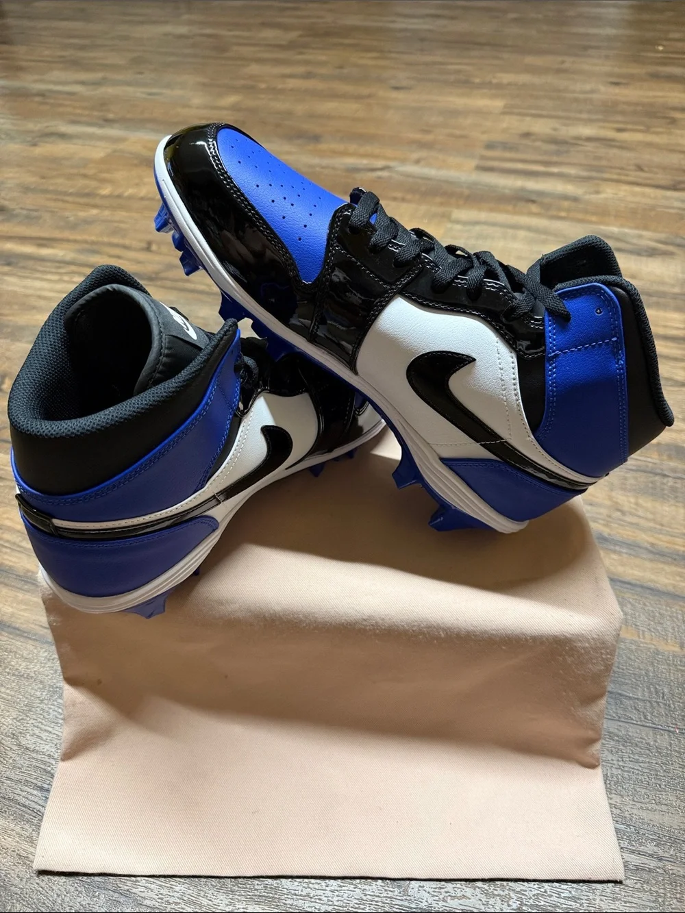 Jordan Men's Blue, Black & White High-Top Athletic Sneakers